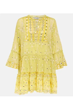 Juliet Dunn Miniabito in cotone sangallo