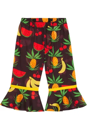 Mini Rodini Pantaloni flared Fruits in cotone