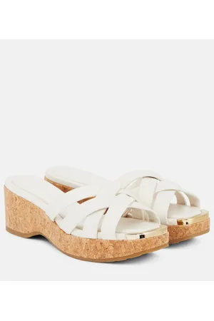 Jimmy Choo Sandali Maribou 50 in pelle