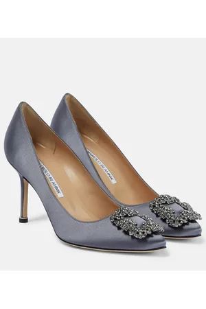 Manolo Blahnik Pumps Hangisi 90 in raso