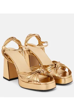 Souliers Martinez Sandali Springs in pelle con plateau