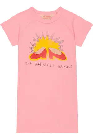 The Animals Observatory Abito Gorilla in cotone con stampa