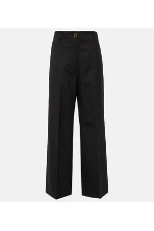Patou Pantaloni in lana a gamba larga