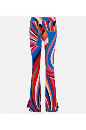 Puccini Pantaloni flared Iride con stampa