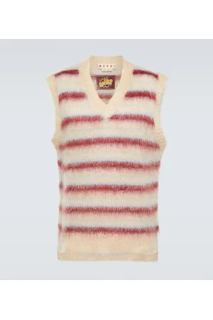 Marni Gilet a righe in misto mohair