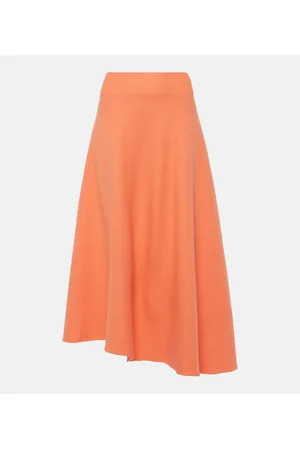 Jil Sander Gonna midi in lana