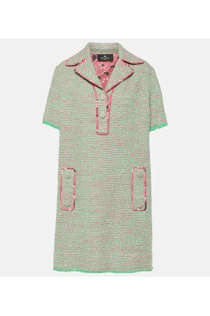 Etro Miniabito in tweed di lana e cotone