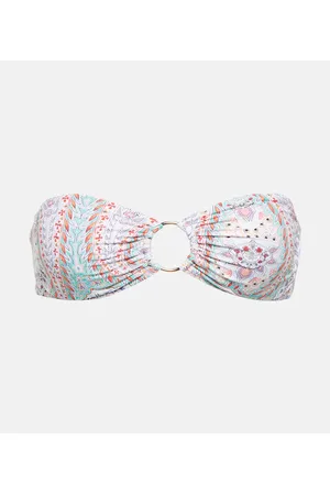 Melissa Odabash Top bikini a fascia Tortola con stampa