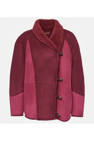 Marant Etoile Giacca Abeni in suede con shearling