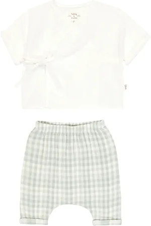 Il gufo Baby - Camicia e pantaloni in cotone