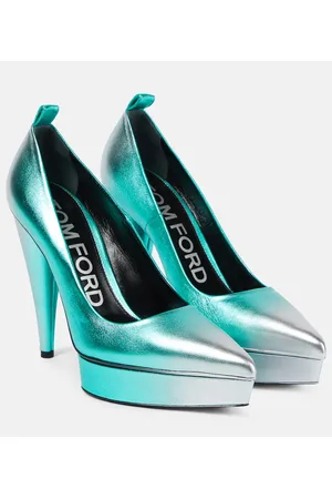 Tom Ford Pumps in pelle metallizzata con plateau