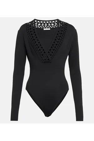 Alaïa Alaïa Body con cut-out e scollo a V.