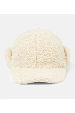 Stella McCartney Cappello da baseball in shearling sintetico