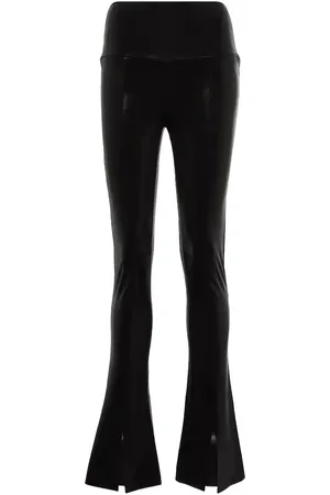 Norma Kamali Leggings flared Spat a vita alta