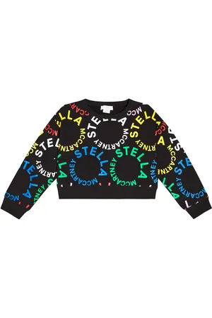 Stella McCartney Felpa in jersey di cotone con logo