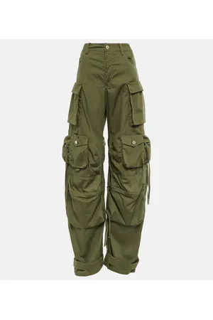 The Attico Pantaloni cargo Fern in popeline