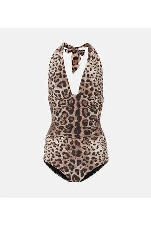 Dolce & Gabbana Costume intero con stampa leopardata