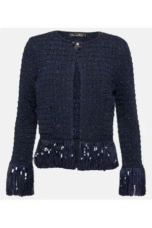 Oscar de la Renta Giacca in tweed di misto lana