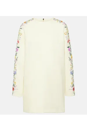 Max Mara Miniabito Leva in misto lana con stampa