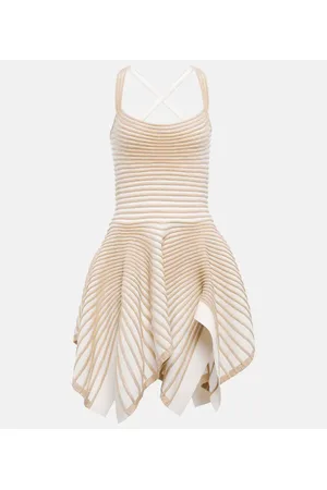 Alaïa Alaïa Miniabito in crêpe e ciniglia