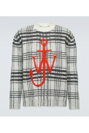 J.W.Anderson Pullover a quadri con logo