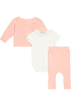 Tartine Et Chocolat Baby - Body, cardigan e pantaloni in cotone