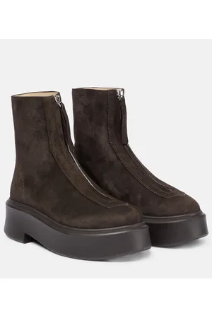 The Row Stivaletti Zipped Boot 1 in suede