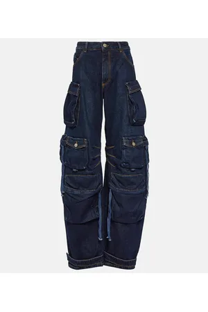 The Attico Jeans cargo Fern a vita bassa