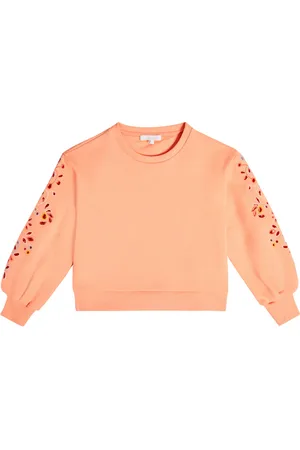 Chloé Chloé Kids Felpa in cotone sangallo
