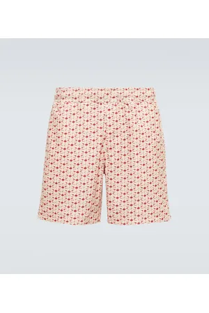 Orlebar Brown Shorts Louis in velluto a coste stampato