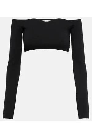 Nina Ricci Top cropped in misto lana