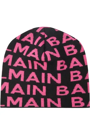 Balmain Berretto in lana vergine con logo