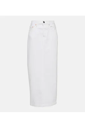 WARDROBE.NYC Gonna lunga in denim di cotone