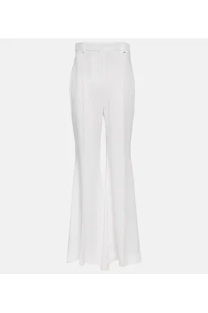 Nina Ricci Pantaloni flared in cady a vita alta