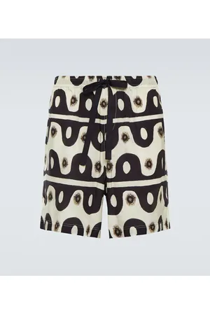 COMMAS Shorts in cotone e seta con stampa