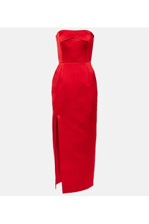 EMILIA WICKSTEAD Abito midi senza spalline