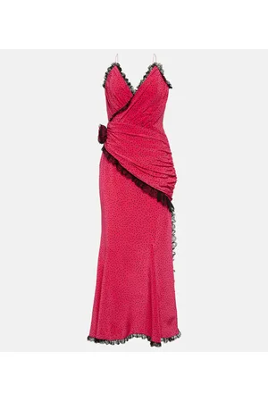Alessandra Rich Abito midi in seta