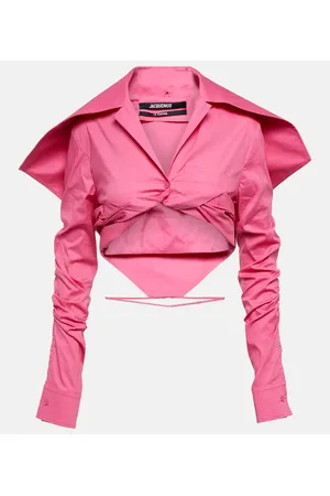 Jacquemus Camicia cropped Meio in cotone