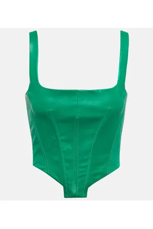 Stouls Top stile corsetto Bella in pelle