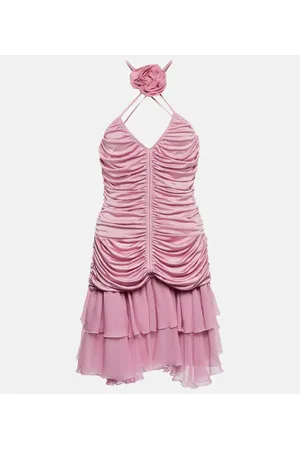 BLUMARINE Miniabito in jersey con scollo all