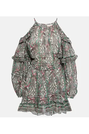 Isabel Marant Miniabito Gabinia in cotone e seta