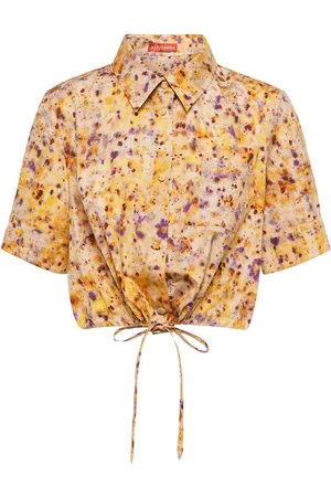 Altuzarra Top cropped Ben in misto cotone