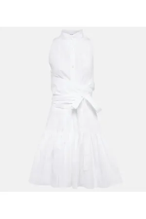 Alaïa Alaïa Miniabito in popeline di cotone