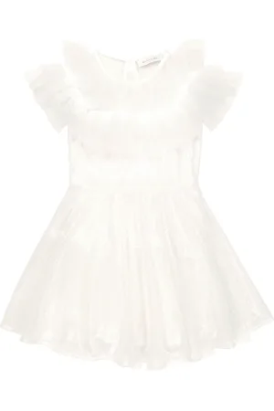 MONNALISA Abito con volant e paillettes