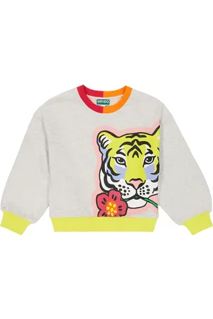 Kenzo Felpa in pile di cotone con stampa