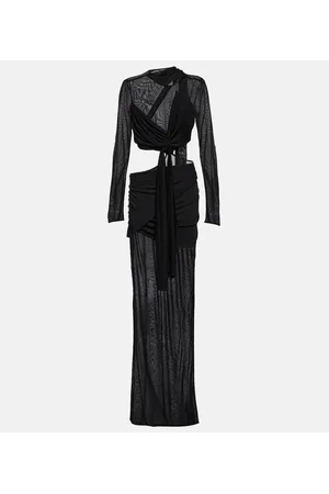 Tom Ford Abito lungo in jersey di crêpe con cut-out