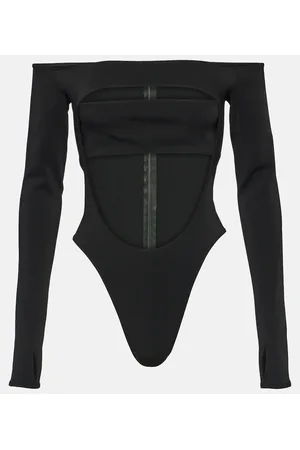 MUGLER Body Circle con scollo bardot e cut-out