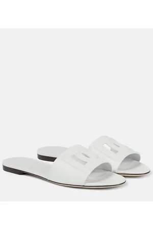 Dolce & Gabbana Sandali in pelle con logo
