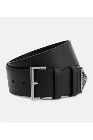 Prada Cintura in pelle con logo