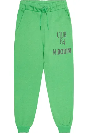 Mini Rodini Pantaloni sportivi in cotone con logo